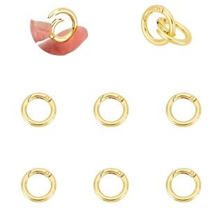 18k gold plated Elegant Gold Hoop hooks for bags straps extenders